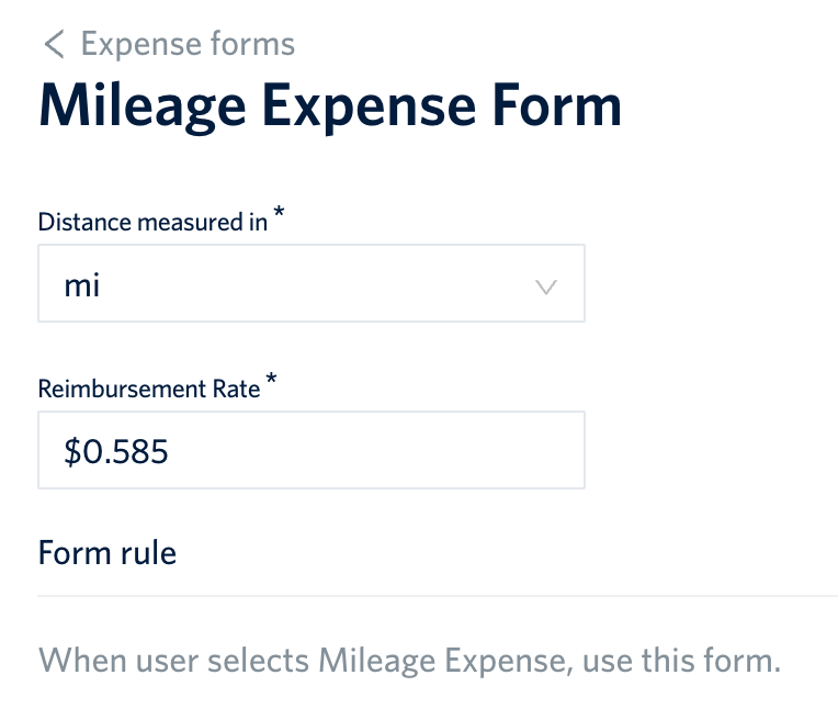 How do I update my mileage reimbursement rate in Center?